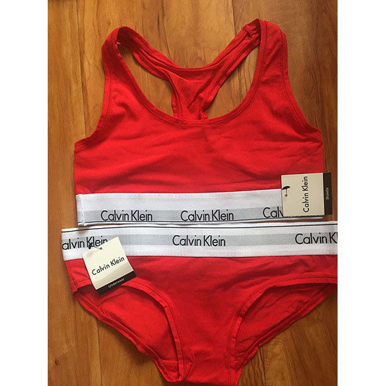 Conjunto Sujetador y Slip Calvin Klein Mujer Blanco